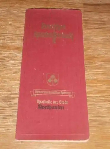 altes Sparbuch Nordhausen , 1941 - 1945 , Otto Reinboth in Nordhausen , Sparkasse , Bank !!