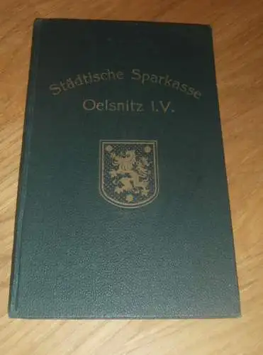 altes Sparbuch Oelsnitz i. Vogtland , 1930 - 1939 , Willi Meinel in Seifersdorf i. Vogtland , Sparkasse , Bank !!