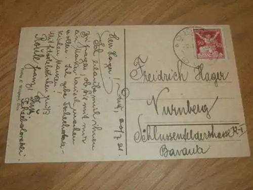 AK  -  Dux / Duchcov in Böhmen , 1921 ,  Ansichtskarte , Postkarte !!