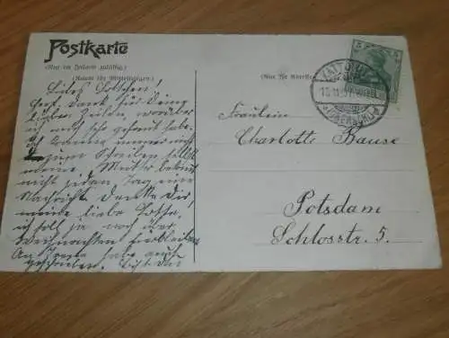 AK -  Kattowitz O.S. / Katowice  , 1907 , Schlesien , Ansichtskarte , Postkarte