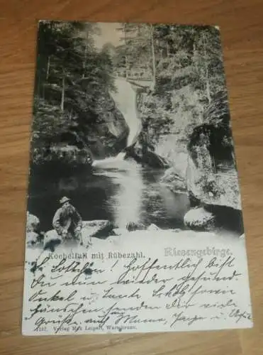 AK -  Riesengebirge / Kochelfall , 1912 , Rübezahl , Schlesien , Ansichtskarte