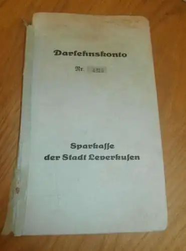 altes Sparbuch Engelbert Boss in Leverkusen , 1936 , Sparkasse , Bank !!