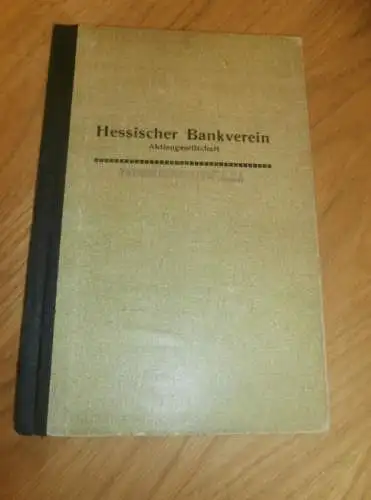 altes Sparbuch Fulda , 1917 - 1922 , Hermann Heurich in Bad Salzschlirf , Sparkasse , Bank !!!