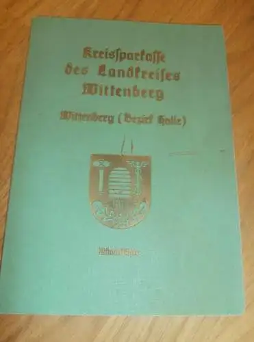 Sparbuch Wittenberg , 1938 - April 1945 , 4. Panzer Abteilung 65 , Sennelager , Otto Dammenhayn , Herichsdorf Sparkasse