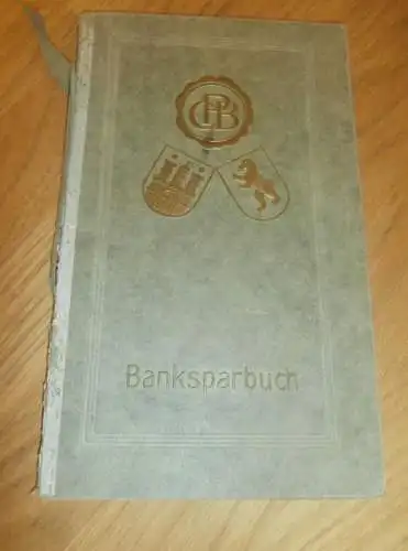 altes Sparbuch Dessau , 1933 - 1942 , Alfred Lärm in Dessau , Sparkasse , Bank !!!