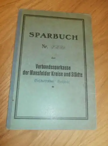 altes Sparbuch Hettstedt , 1933 - 1945 , Erika Schipper in Hettstedt , Burgörner Neudorf  , Sparkasse , Bank !!!