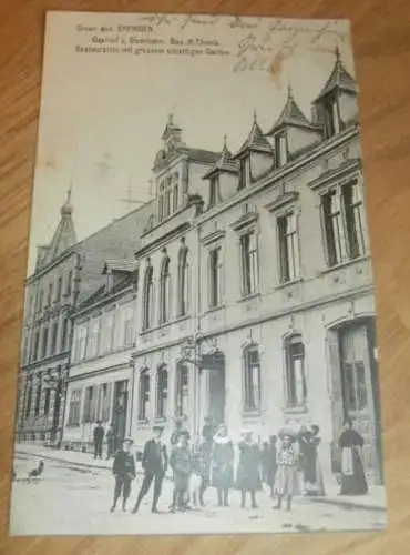 AK Eppingen , 1907 , Gasthof , alte Ansichtskarte , Postkarte !!