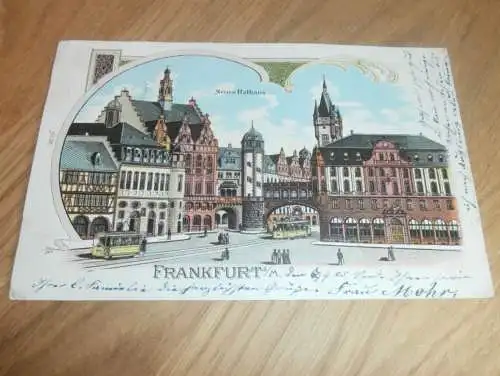 AK Frankfurt a. Main , 1905 , Rathaus , alte Ansichtskarte , Postkarte !!