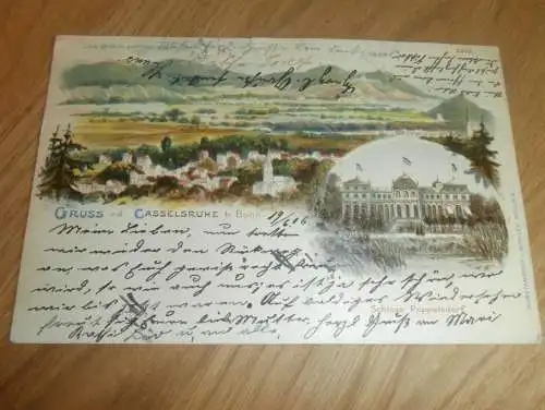 AK Casselsruhe b. Bonn , 1906 , Poppelsdorf , alte Ansichtskarte , Postkarte !!