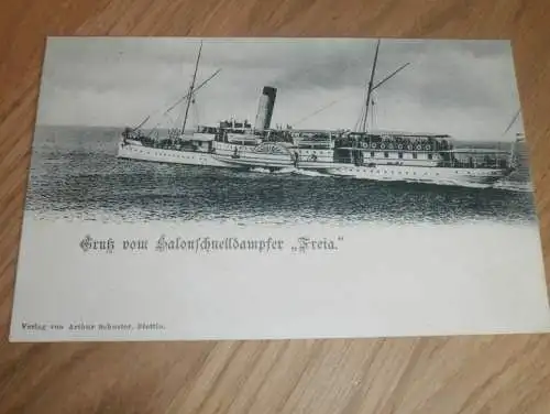 AK - Stettin , 1905 , Salonschnelldampfer Freia ,Ansichtskarte , Postkarte !!!