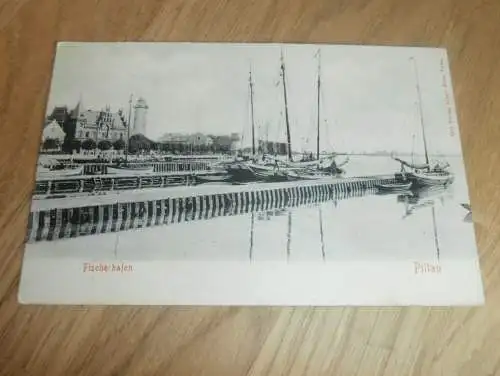 AK - Pillau , 1904 , Fischerhafen , Ansichtskarte , Postkarte !!