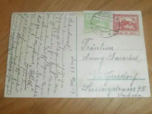 AK - Nixdorf / Mikulášovice , 1919 , Ansichtskarte , Postkarte !!