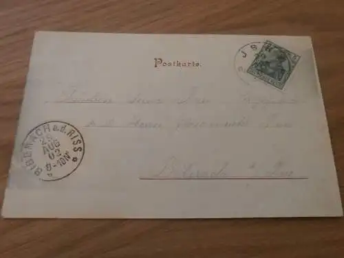 Gruss aus Isny Vorstadt , 1902 , alte Ansichtskarte , Postkarte , AK !!