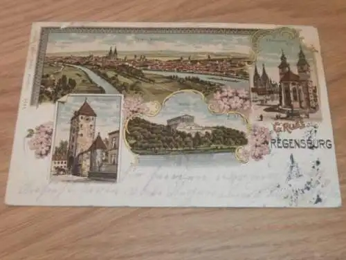 Regensburg , 1901 , alte Ansichtskarte , Postkarte , AK !!