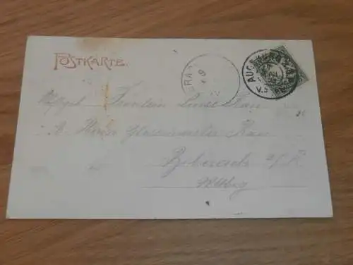 Augsburg , 1909 , alte Ansichtskarte , Postkarte , AK !!