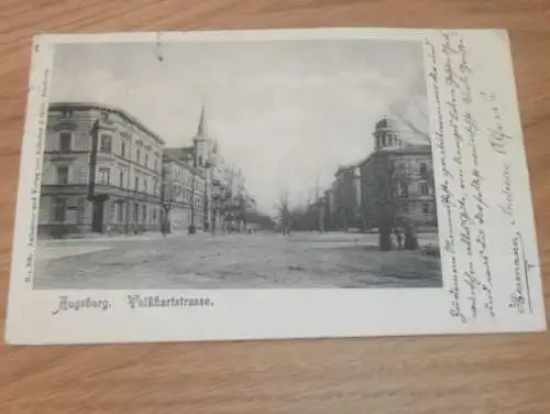 Augsburg Volkhartstrasse , 1902 , alte Ansichtskarte , Postkarte , AK !!