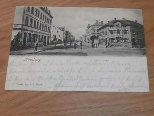 Augsburg Ulmerstrasse , 1902 , alte Ansichtskarte , Postkarte , AK !!