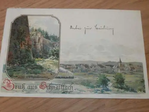 Schnaittach , 1898 , alte Ansichtskarte , Postkarte , AK !!