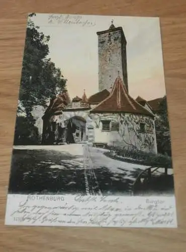 Rothenburg o.d. Tauber , 1905 , alte Ansichtskarte , Postkarte , AK !!