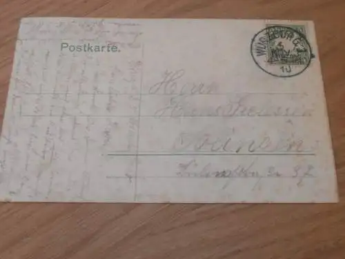 Würzburg Schönbornstrasse , 1910 , alte Ansichtskarte , Postkarte , AK !!