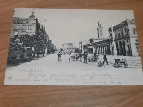 Karlsruhe , 1902 , alte Ansichtskarte , Postkarte , AK !!