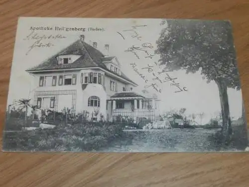 Apotheke Heiligenberg , 1910 , alte Ansichtskarte , Postkarte , AK !!