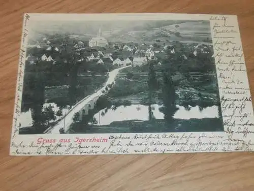 Igersheim , 1902 , alte Ansichtskarte , Postkarte , AK !!