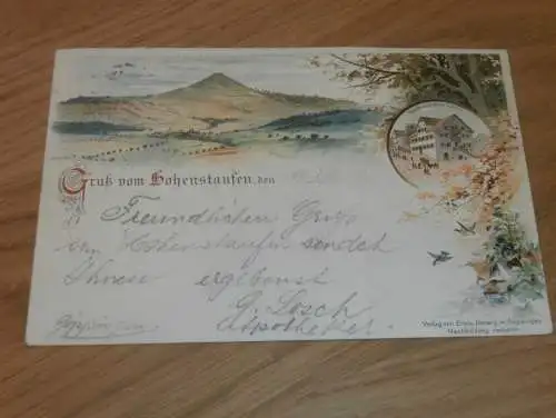 Hohenstaufen b. Göppingen , 1898 , alte Ansichtskarte , Postkarte , AK !!