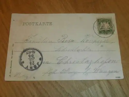 AK Ludwigshafen am Rhein , 1904 , alte Ansichtskarte , Postkarte !!!