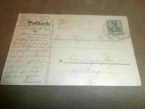 Riedlingen - Bussen , 1905 , Eisenbahn , alte Ansichtskarte , Postkarte !!!