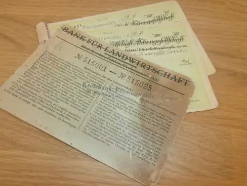 altes Scheckheft Fürstenwalde / Spree , ca. 1940, mit Blanko Schecks , Sparkasse , Bank !!