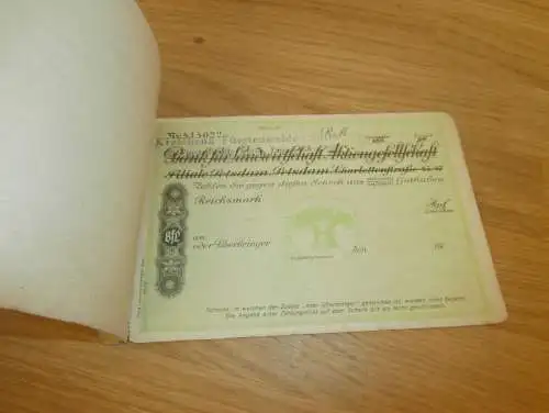 altes Scheckheft Fürstenwalde / Spree , ca. 1940, mit Blanko Schecks , Sparkasse , Bank !!