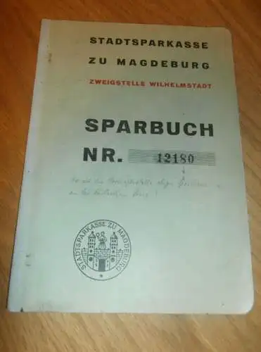 altes Sparbuch Magdeburg , 1939 - 1946 , Erna Müller geb. Hirte in Magdeburg , Sparkasse , Bank !!