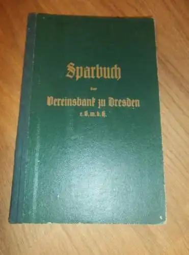 altes Sparbuch Bischofswerda / Dresden , 1941 - 1946 , Charlotte Melzig in Bischofswerda , Sparkasse , Bank !!