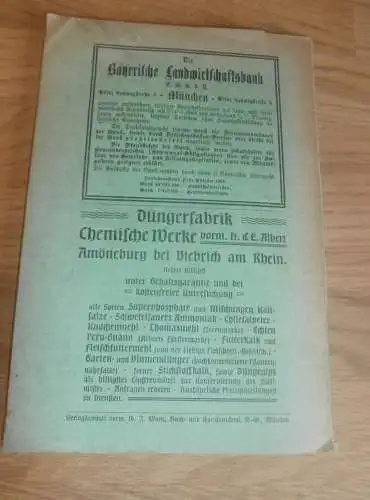 Der Bayerische Bauernverein in Vergangenheit, Gegenwart und Zukunft , 1906 , Bayern , Bauern , Landwirtschaft , Ansbach