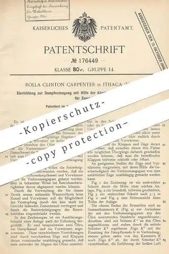 original Patent - Rolla Clinton Carpenter , Ithaca , USA , 1903 , Dampferzeugung durch Abwärme von Brennofen für Zement