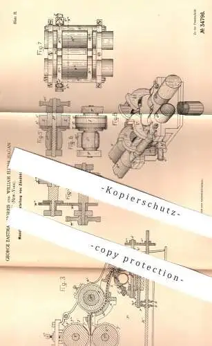 original Patent - George Eastman Norris , William Elijah Hagan , Troy , New York , USA , 1885 , Zündhölzer | Streichholz