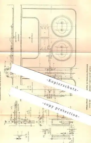 original Patent - Philipp Jacob Lams , Reichshofen Werk / Elsass , 1878 , Zugschieber - Verschluss bei Feuerungsanlage !