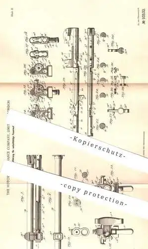 original Patent - The Hotchkiss Ordnance Company Limited , London , England 1896 , Patronenzuführung für Waffen | Gewehr