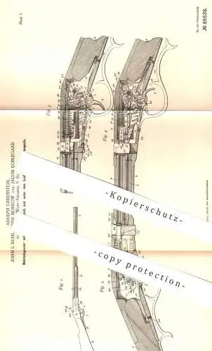 original Patent - Adolph Greenstein , John Ruhl , John Morrow , Jacob Koblegard , Weston USA | Mehrladegewehr | Gewehr