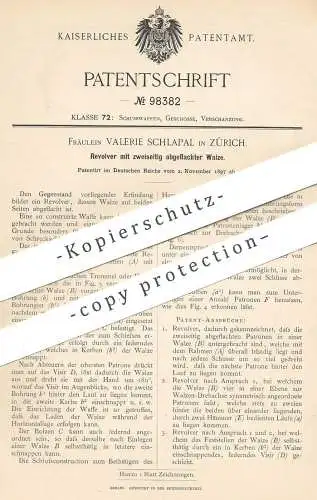 original Patent - Valerie Schlapal , Zürich , 1897 , Revolver | Gewehr | Waffe , Pistole , Pistol , Jagd , Waffen !!