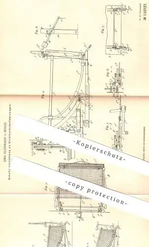 original Patent - Emil Ellermann , Berlin , 1898 , Schutz an Straßenbahnen | Eisenbahn , Eisenbahnen , Bahn !!!