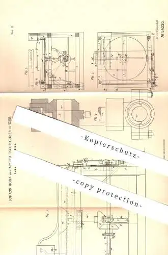 original Patent - Johann Mohr , August Tscheschner , Wien , 1890 , Lederfärbmaschine | Leder färben | Gerben , Schneider