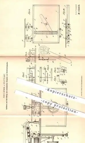 original Patent - Fritz Böhm , Stuttgart , 1898 , mechan. Einspielen der Streichinstrumente | Musikinstrumente , Violine