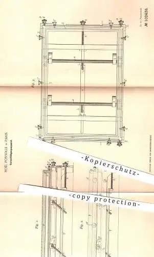 original Patent - Noël Ponsolle , Paris , 1898 , Vervielfältigen von Papier | Kopieren , Autokopist , Kopierer , Drucker