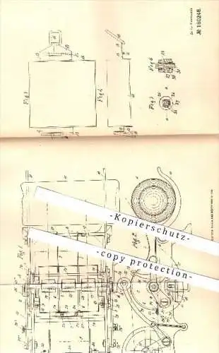 original Patent - Peter Sikirizza , Pola u. Christian Trede , Triest , 1905 , Gummiermaschine für Etiketten , Etikett !!