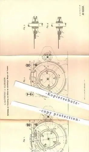 original Patent - C. Kattentidt , Hildesheim , 1894 , Vermeidung von Stößen bei selbsttätigen Waagen mit Trommel , Waage