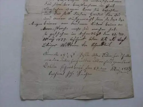 sehr alter Brief Schnottwil b. Bucheggberg , 1829 , Solothurn  !!!