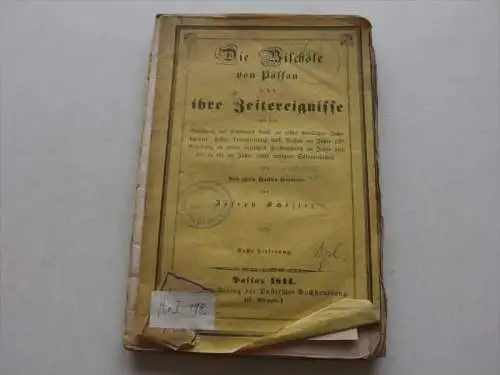 Die Bischöfe von Passau , 1844 , extrem selten , Bistum Lorch , Fürstentum , Wappen , Wappenkunde !!!