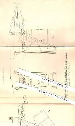 original Patent - Aleph von Anrep in Stockholm , 1880 , Trichter an Torfbearbeitungsmaschinen , Torf , Torfmasse !!!